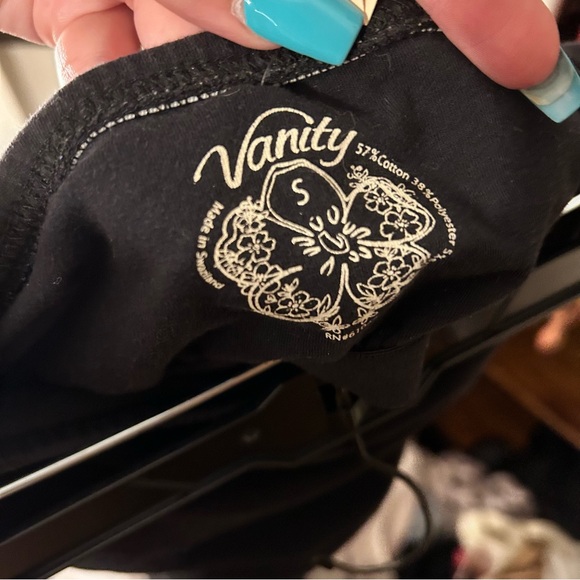 y2k black strapless bandeau top - Picture 4 of 5